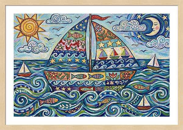 Sailboat Adventure In Color