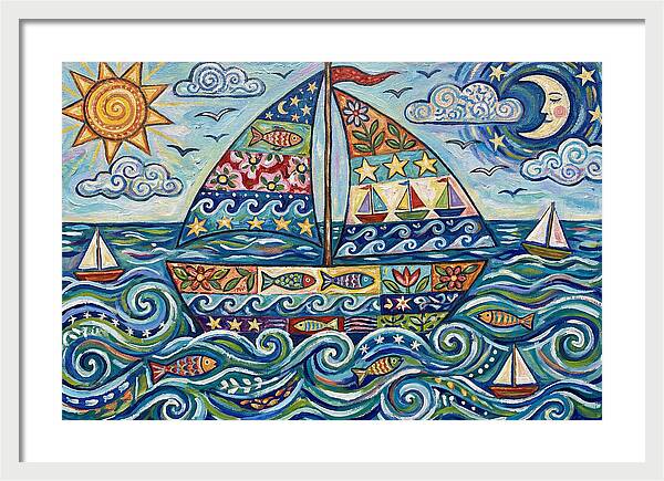 Sailboat Adventure In Color