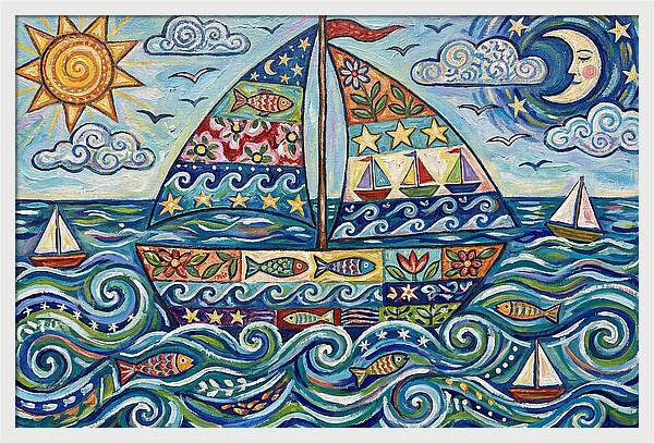 Sailboat Adventure In Color