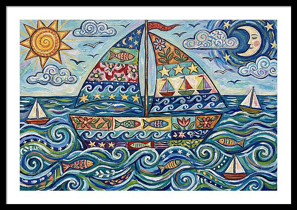 Sailboat Adventure In Color