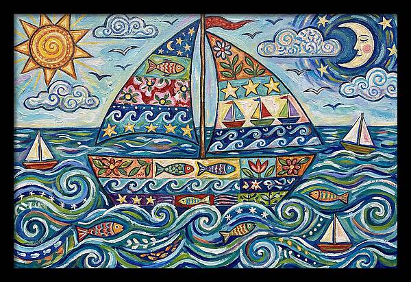 Sailboat Adventure In Color