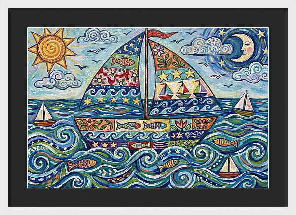 Sailboat Adventure In Color