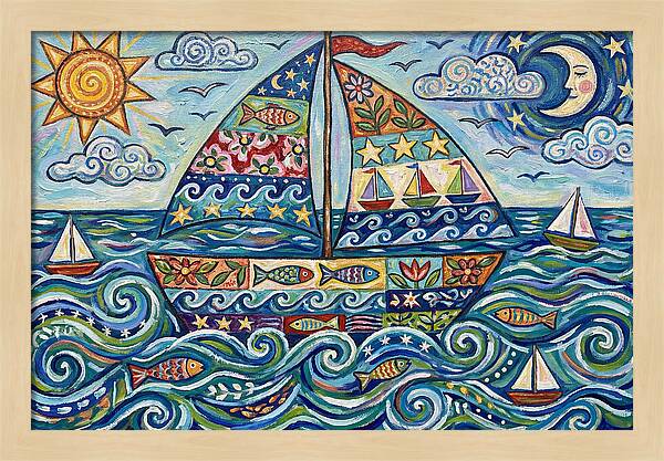 Sailboat Adventure In Color