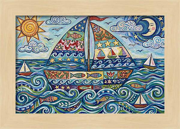 Sailboat Adventure In Color