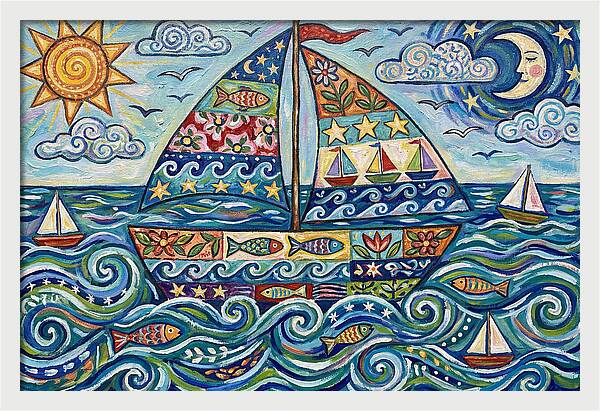 Sailboat Adventure In Color