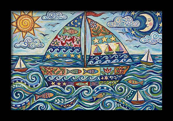 Sailboat Adventure In Color