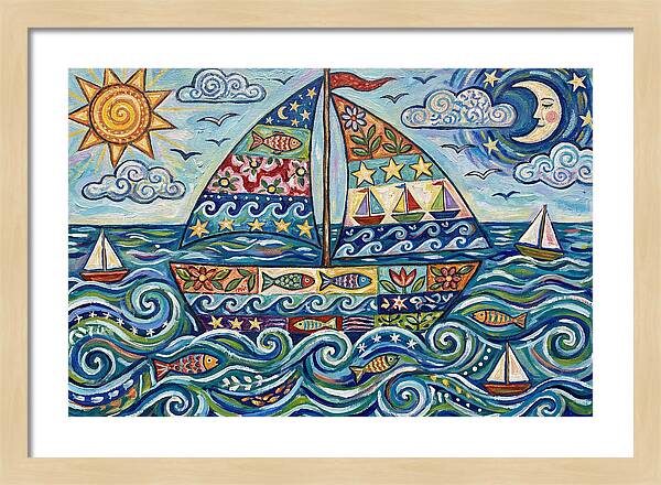 Sailboat Adventure In Color