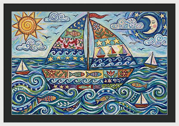 Sailboat Adventure In Color
