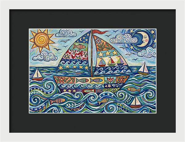 Sailboat Adventure In Color