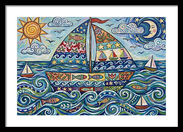 Sailboat Adventure In Color