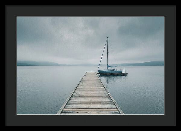 Sailboat Moored At Dock