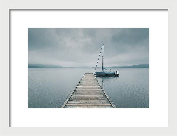 Sailboat Moored At Dock