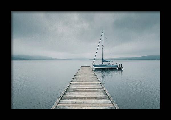 Sailboat Moored At Dock