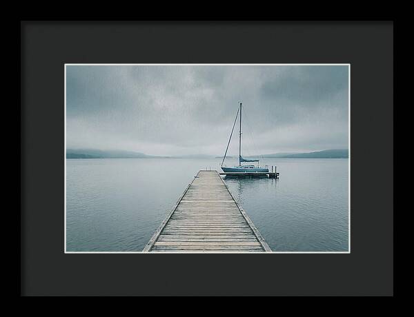 Sailboat Moored At Dock