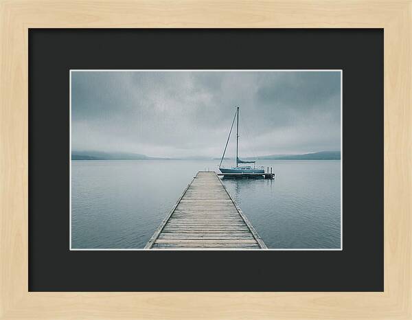 Sailboat Moored At Dock