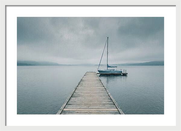 Sailboat Moored At Dock