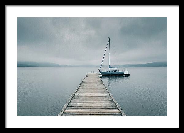 Sailboat Moored At Dock