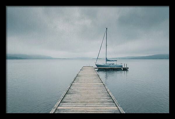 Sailboat Moored At Dock