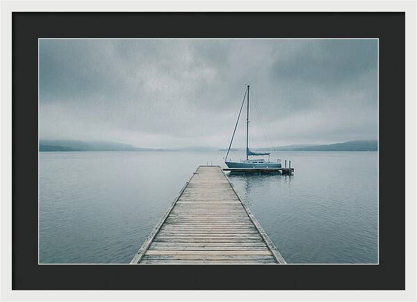 Sailboat Moored At Dock