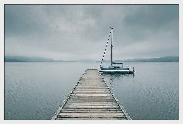 Sailboat Moored At Dock