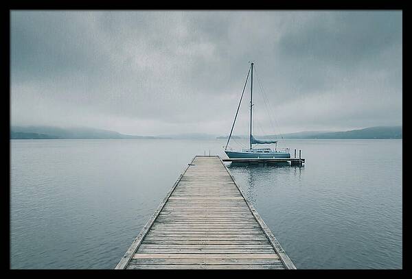 Sailboat Moored At Dock