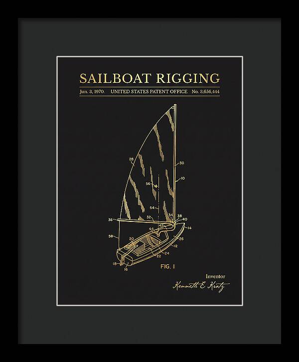 Sailboat Rigging Gold Patent Us3656444a
