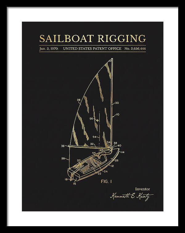 Sailboat Rigging Gold Patent Us3656444a