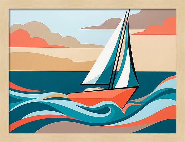 Sailboat Serenity On The Ocean