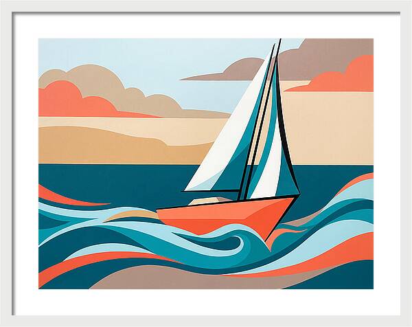 Sailboat Serenity On The Ocean