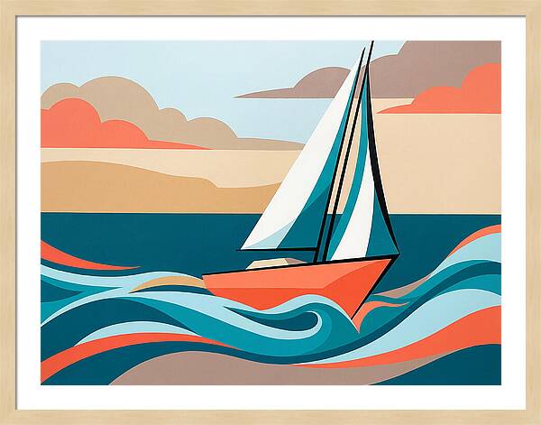 Sailboat Serenity On The Ocean