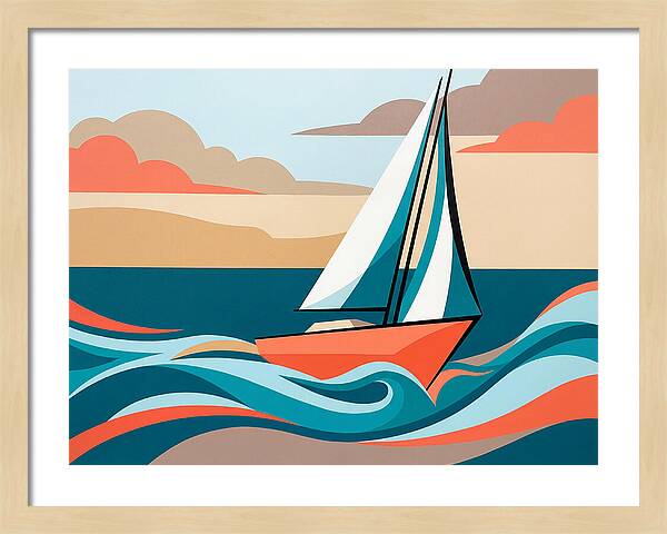 Sailboat Serenity On The Ocean