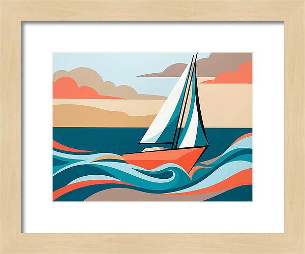 Sailboat Serenity On The Ocean