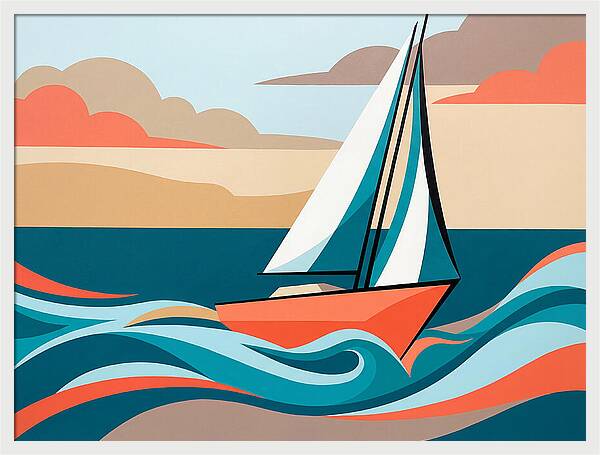 Sailboat Serenity On The Ocean