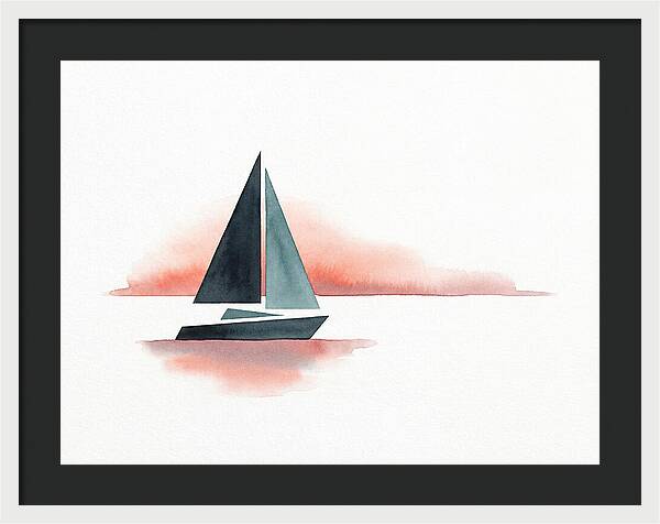 Sailboat Silhouette At Sunset