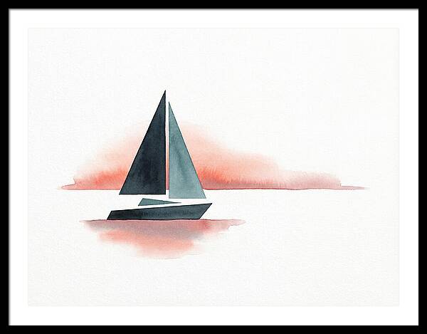 Sailboat Silhouette At Sunset