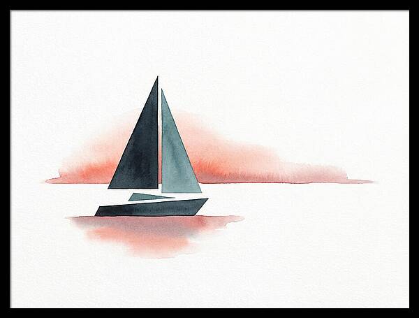 Sailboat Silhouette At Sunset