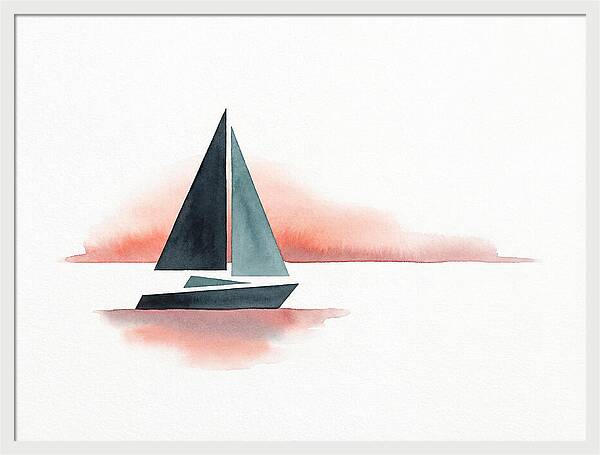 Sailboat Silhouette At Sunset