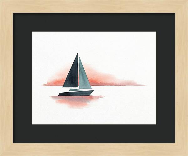 Sailboat Silhouette At Sunset