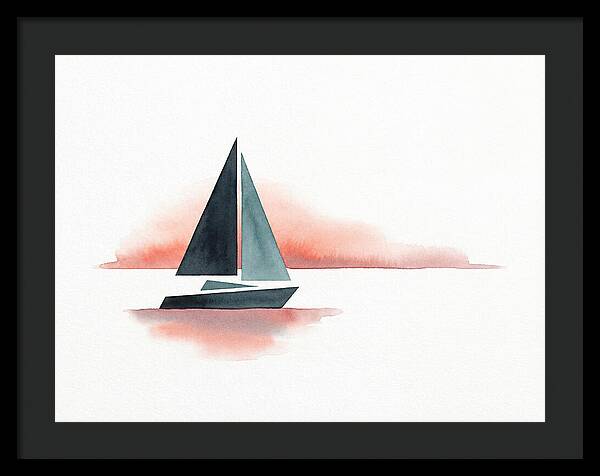 Sailboat Silhouette At Sunset