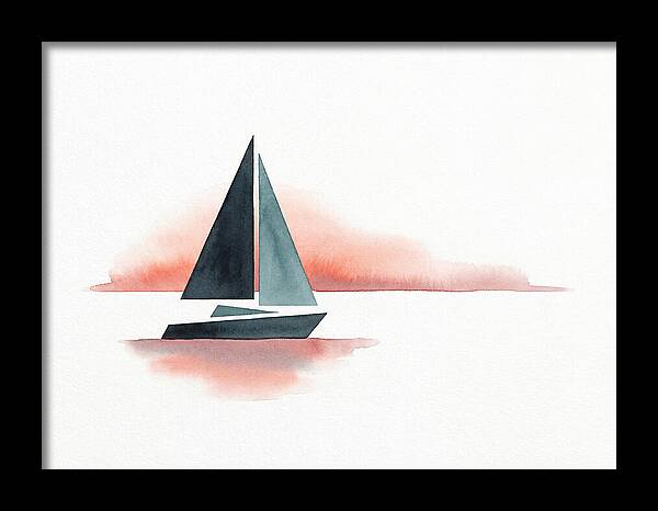 Sailboat Silhouette At Sunset