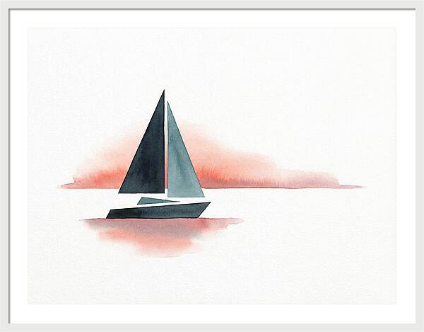 Sailboat Silhouette At Sunset