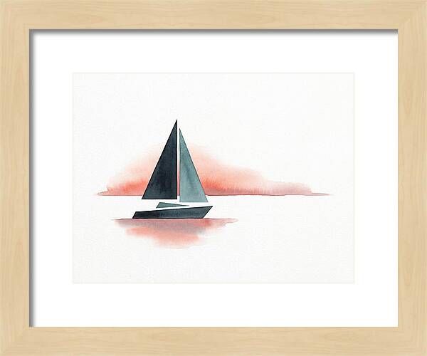 Sailboat Silhouette At Sunset