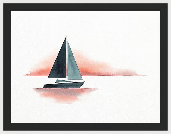 Sailboat Silhouette At Sunset
