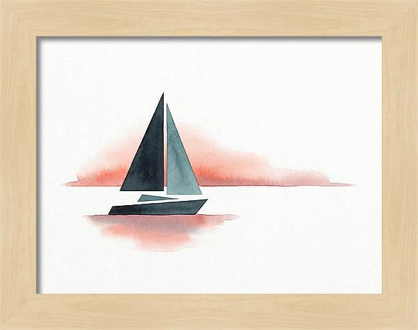 Sailboat Silhouette At Sunset