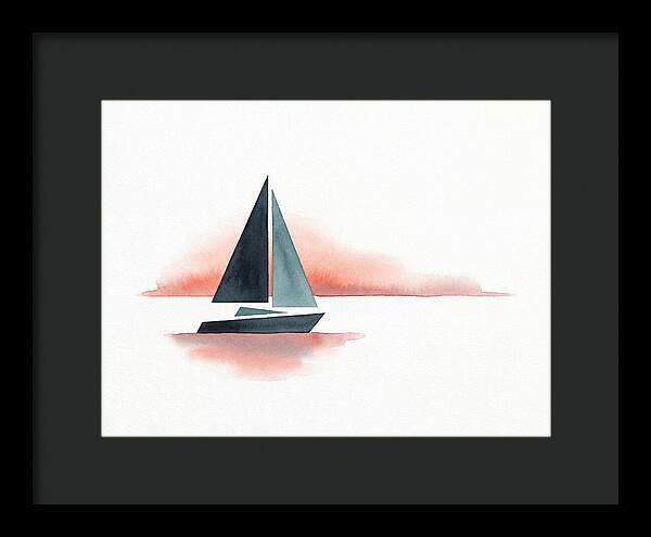 Sailboat Silhouette At Sunset