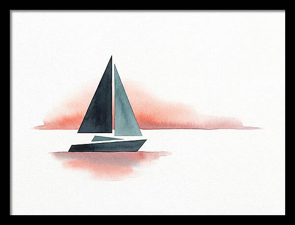 Sailboat Silhouette At Sunset