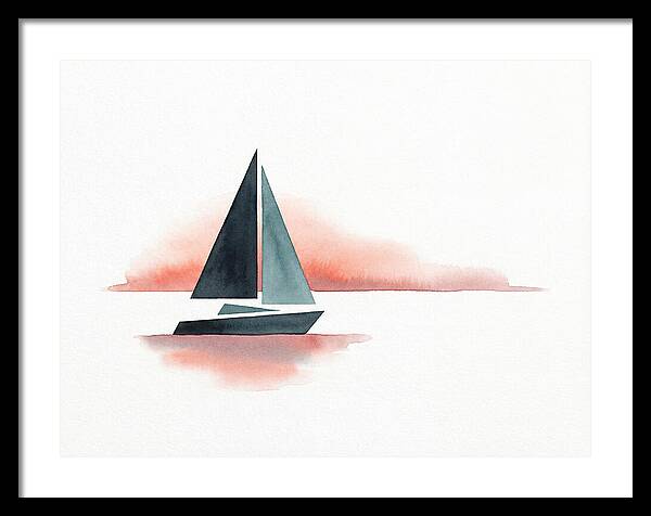 Sailboat Silhouette At Sunset
