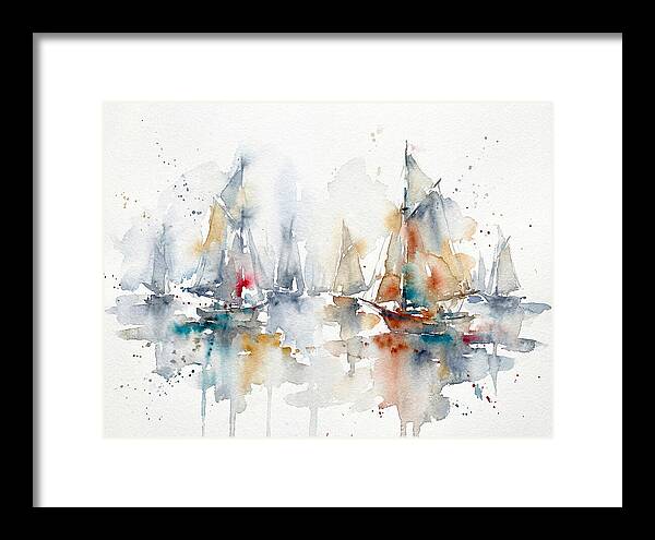 Sailboats Gliding Through Serenity