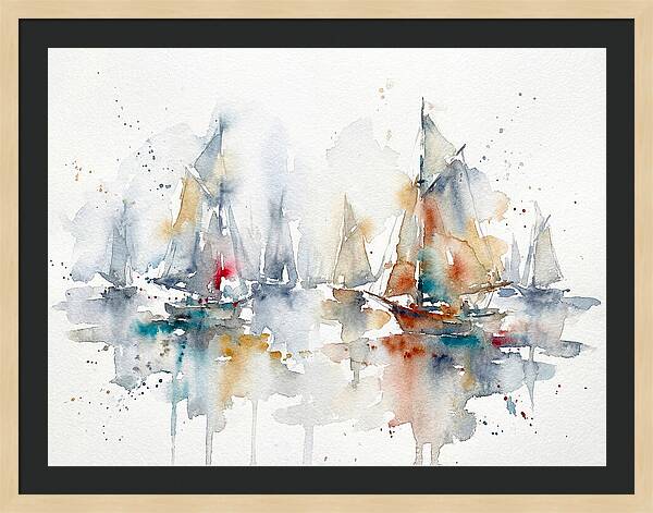 Sailboats Gliding Through Serenity
