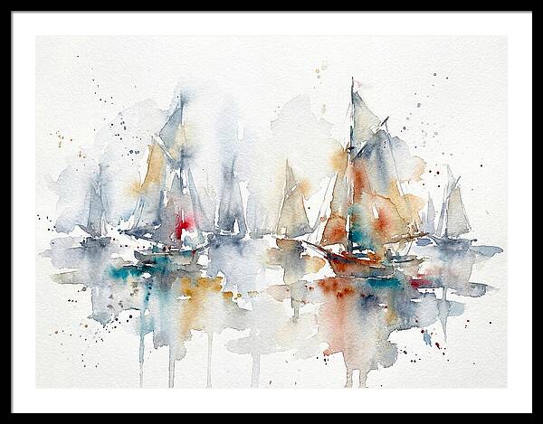Sailboats Gliding Through Serenity